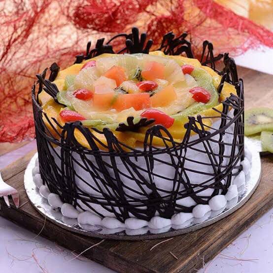 Choco Vanilla Fruit Cake